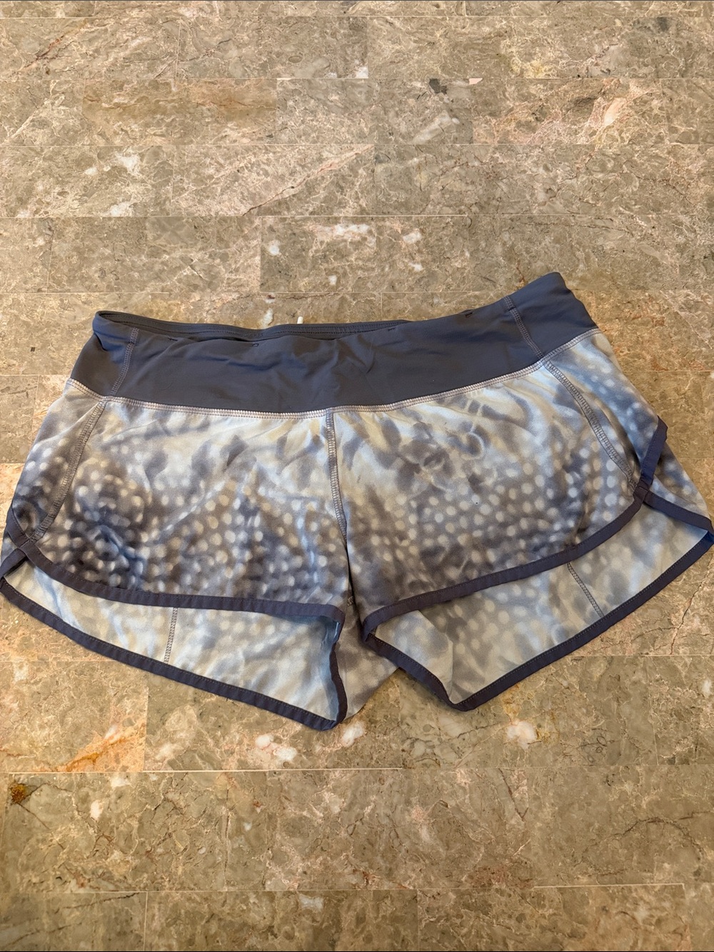 lululemon athletica Purple Printed Athletic Running Shorts
